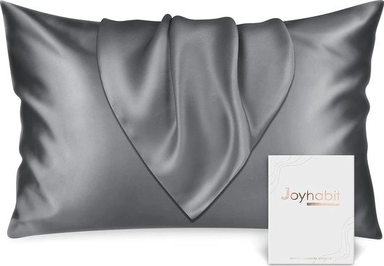 Cuscino naturale in cotone 19 mm, 40 x 60 cm, argento grigio, morbido e tradizionale cuscino per protezione della pelle, da utilizzare durante il sonno
