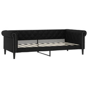 Letto singolo | Letto per adulti | Letto da Giorno Nero 90x190 cm in Similpelle