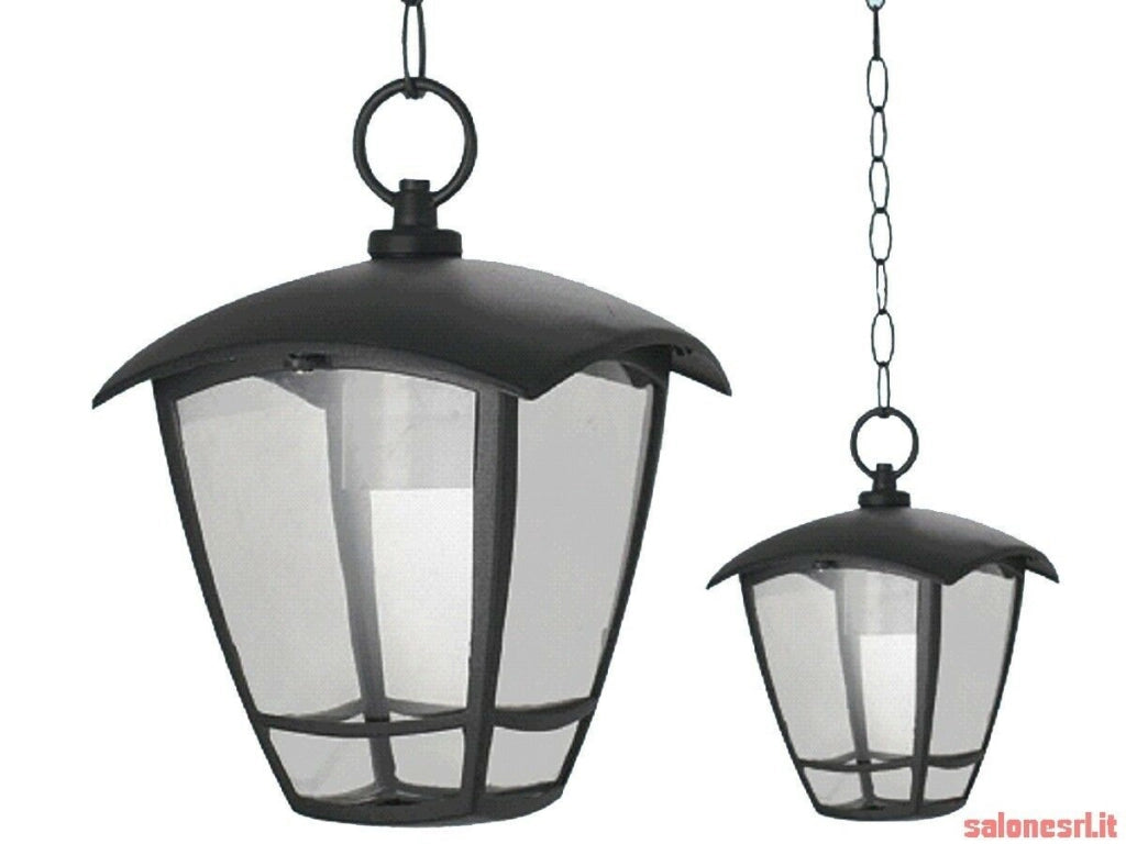LAMPADA A CATENA DA ESTERNO E27 LANTERNA SELENE ALLUMINIO