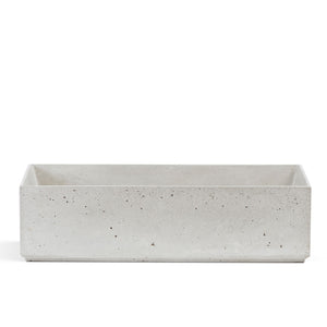 Lavello da Giardino Senza Rubinetto 53x29,5x14 cm in Calcestruzzo Delfi-G Grigio