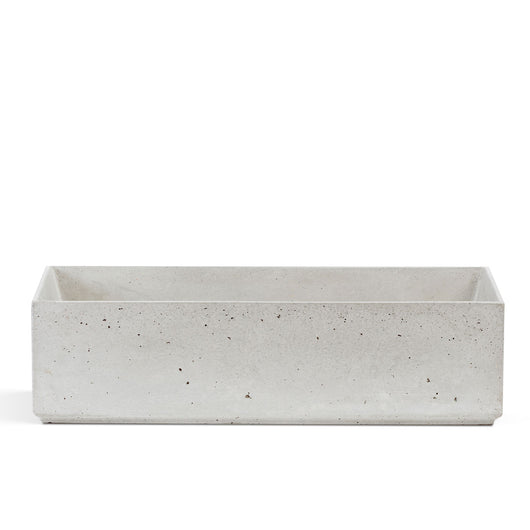 Lavello da Giardino Senza Rubinetto 53x29,5x14 cm in Calcestruzzo Delfi-G Grigio