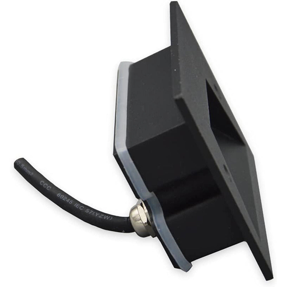 Trade Shop - Faretto Incasso Per Cassetta 503 Segnapasso 3w Tecnologia Cct Con Switch Ip65 Es49-3c - Nero