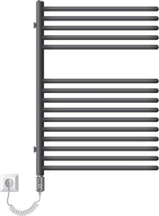 Radiatore elettrico per bagno con elemento di riscaldamento 300W, dimensioni 500x800 mm, design ML antracite.