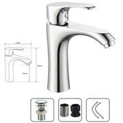 Trade Shop - Miscelatore Per Bagno Lavandino  52788 Filtro Fisso Monocomando Rubinetteria -