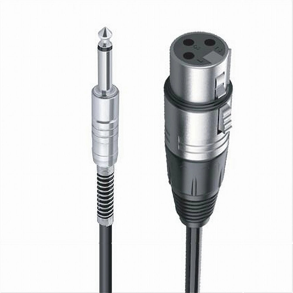 Trade Shop - Cavo Da Jack 6.5 Mm Mono A Xlr Femmina Audio Prolunga Per Microfono 3 Mt Jxlr-02 -