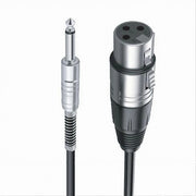 Trade Shop - Cavo Da Jack 6.5 Mm Mono A Xlr Femmina Audio Prolunga Per Microfono 3 Mt Jxlr-02 -