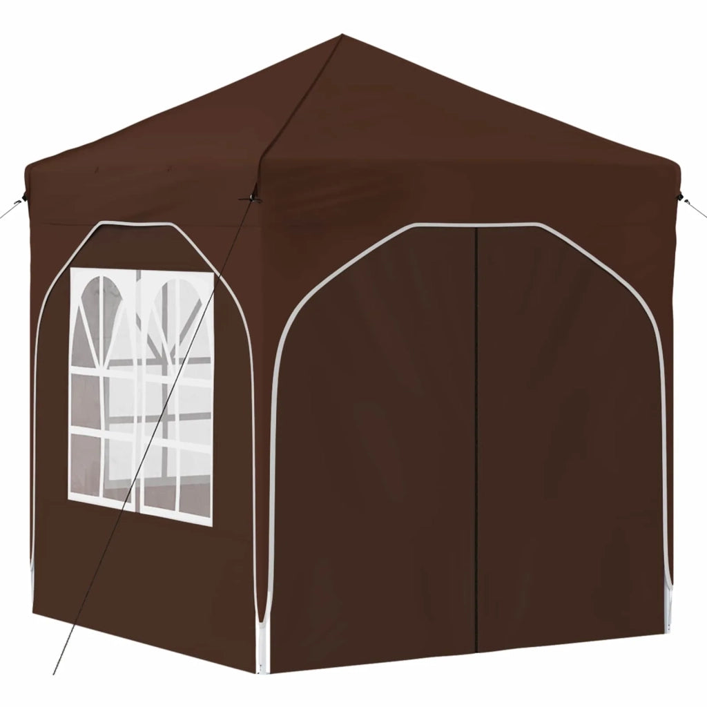 Tenda per feste a pop-up 192 x 192 x 245 cm Marrone 42019841