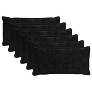 Federa 6 pcs HOUTEN Nero 40 x 70 cm Pelliccia di Coniglio Finta 918013