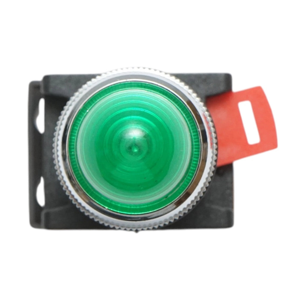 Lampada di segnalazione a LED verde 220V AC 22mm Breckner Germany
