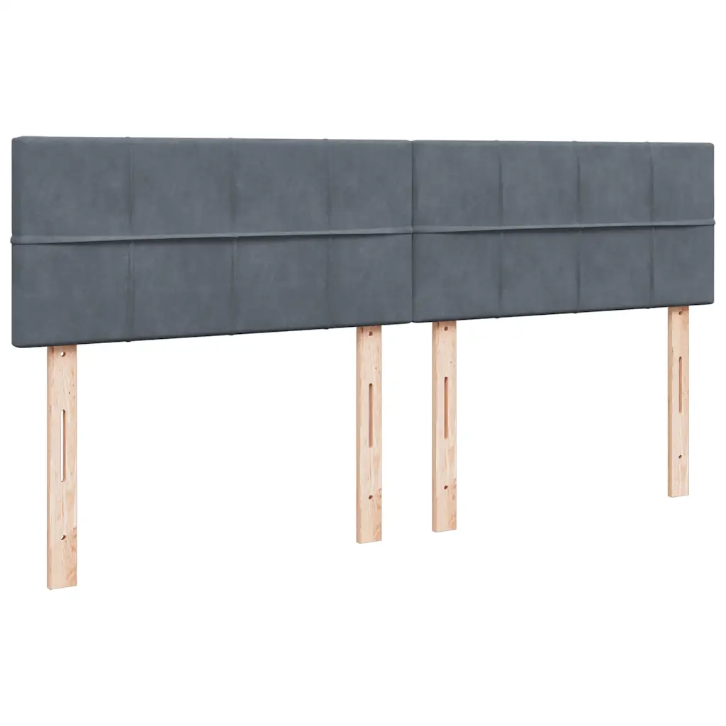 Struttura Letto Pouf con Materasso 160x200 cm in Velluto