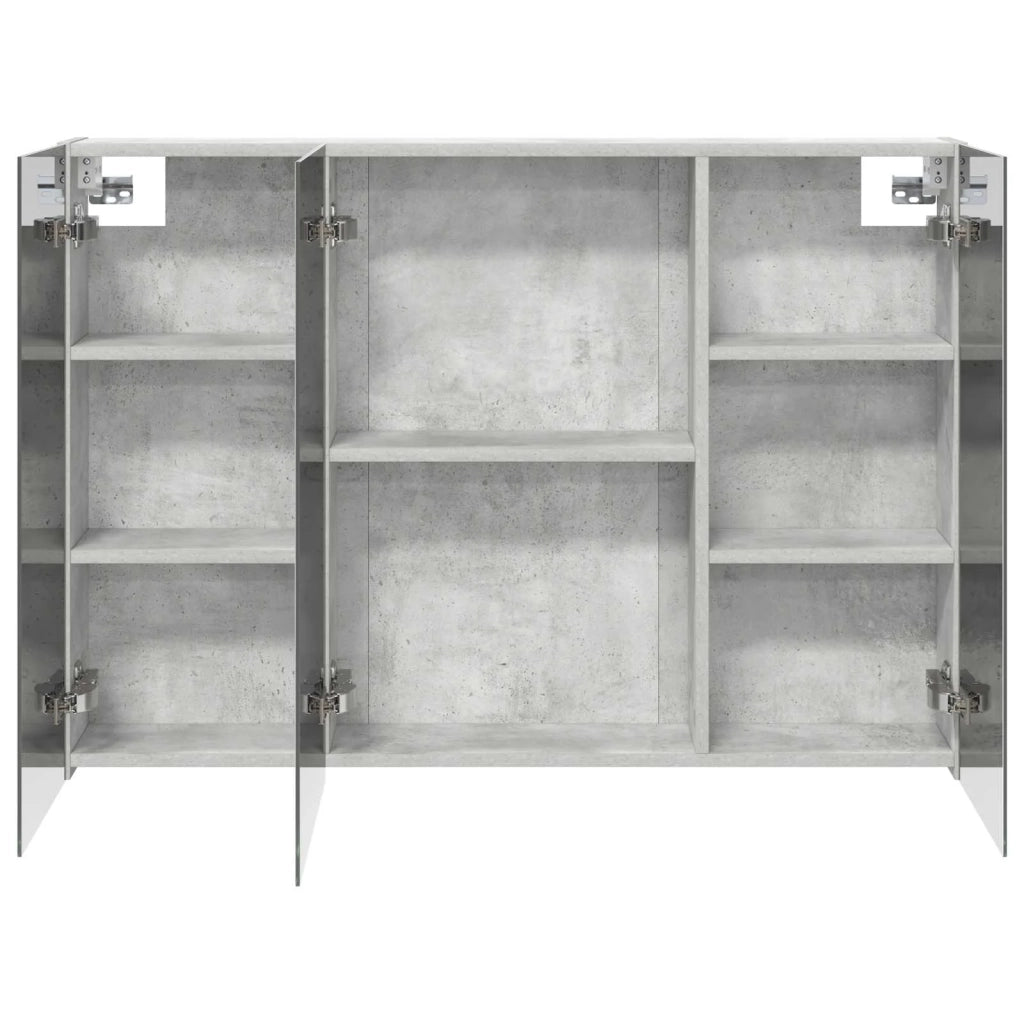 Mobiletto per specchio da bagno con lo scaffale Grigio cemento