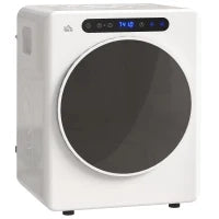Asciugatrice a Scarico 4 KG 1000W Funzione Antirughe Funzione Sterilizzare Timer Display LED Touch Bianco