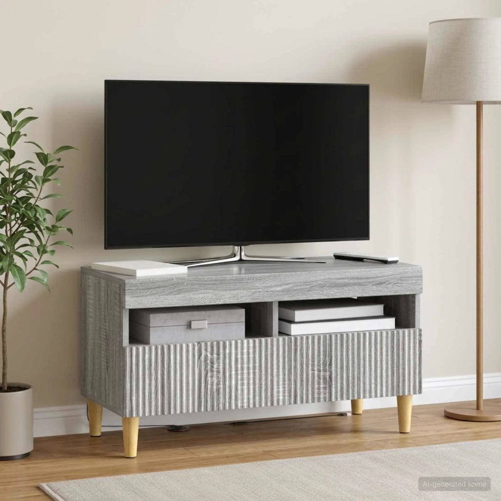 Mobile TV LED Sonoma grigio Legno ingegnerizzato 896781