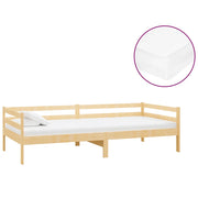Divano letto | Sof¨¤ letto | Letto singolo con Materasso 90x200 cm Legno Massello di Pino