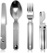 Set da Cucina da Campeggio 4-Del - Set da Cucina per Esterno - Set da Cucina per Famiglie - Set da Cucina da Tavola per Bambini - Cucina da Tavola per Bambini