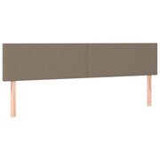 Testiera 2 pz-Set di 2 Testata del letto Tortora 90x5x78/88 cm in Tessuto