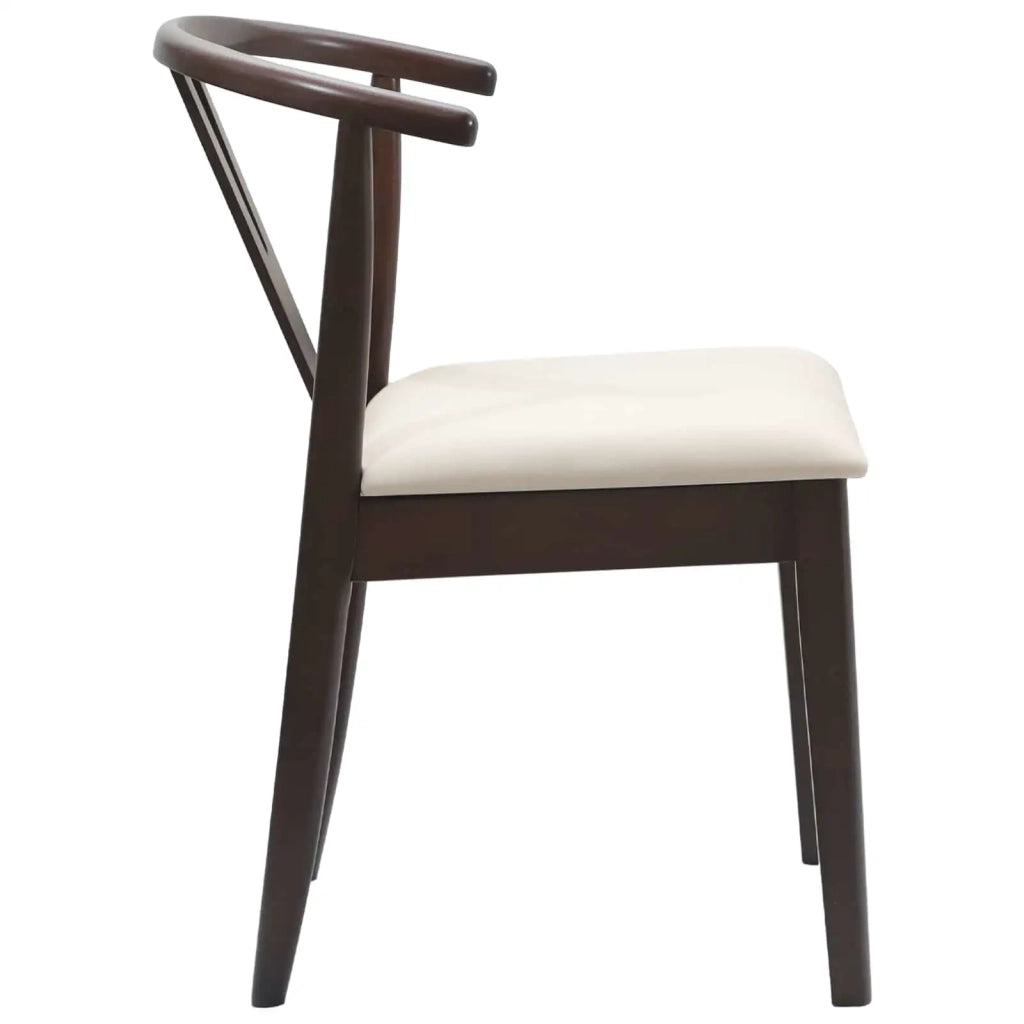 Sedia da pranzo 2 pcs Marrone chiaro e chiaro