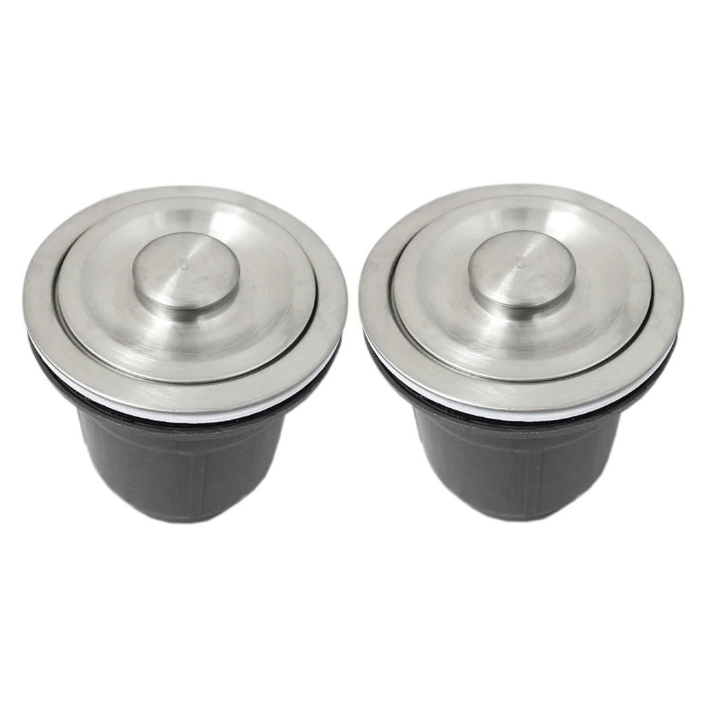 Lavello Doppio Acciaio Inox Sottotop Sottopiano Integrato Satinato Vasca 60x45cm
