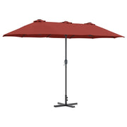Ombrello | Parasol da giardino Terracotta 370 x 197 x 239 cm