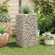 Gabbione Letto Rialzato da Giardino in Acciaio 50x50x100 cm 142557