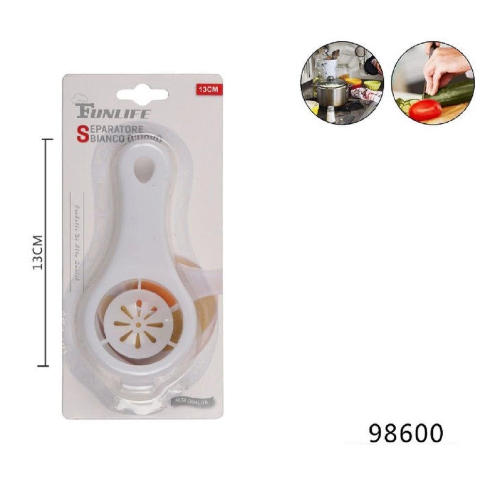 Trade Shop - Separa Uovo Dividi Tuorlo Albume Uova Accessorio Cucina Separatore 13 Cm 98600 -