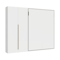 Letto Matrimoniale Francese A Scomparsa 140 Versia Con Armadio Sx 2 Ante Bianco