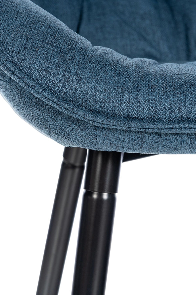 Sgabello da bar Gibson blu,Tessuto
