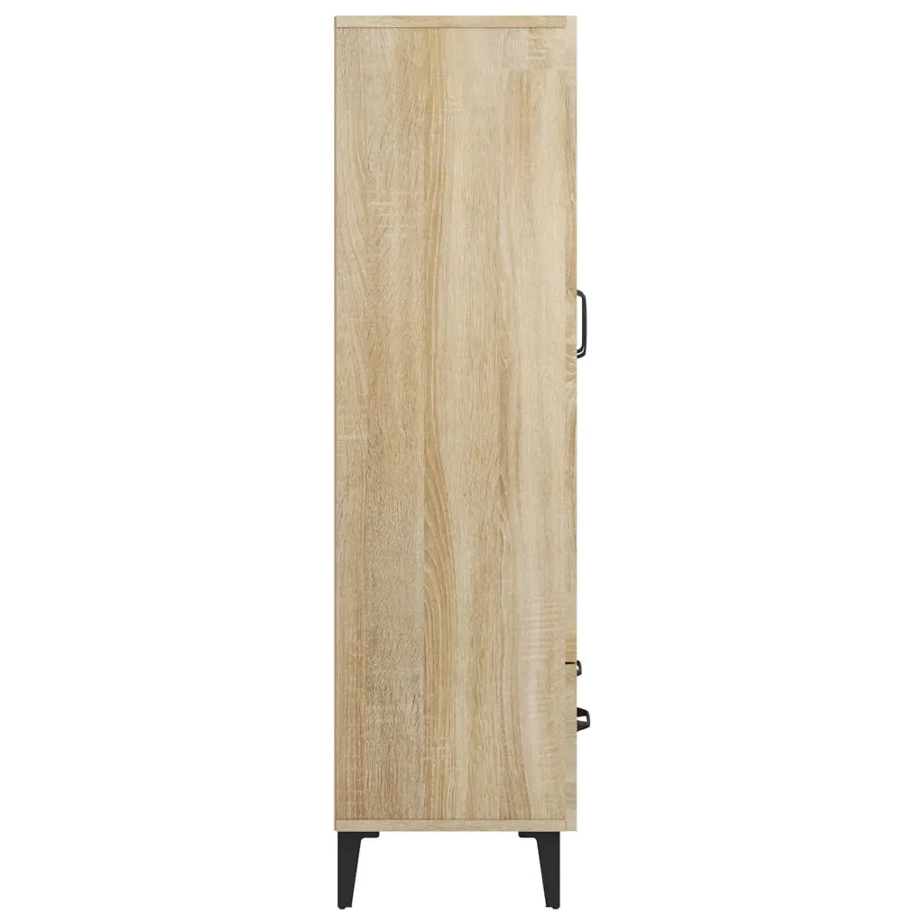 Credenza Rovere Sonoma 70x31x115 cm in Legno Multistrato 812558