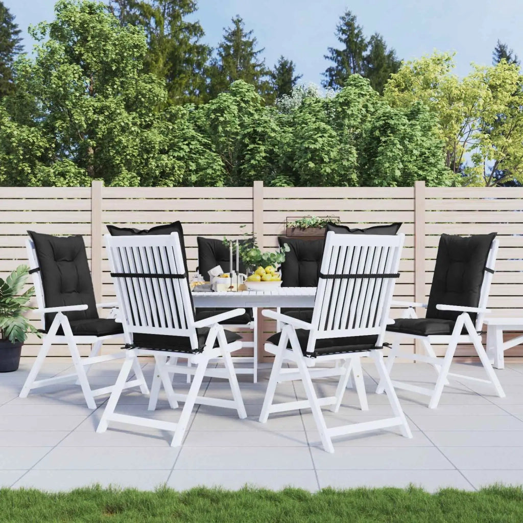 Set di cuscini per sedia alta 6 pcs Melange nero