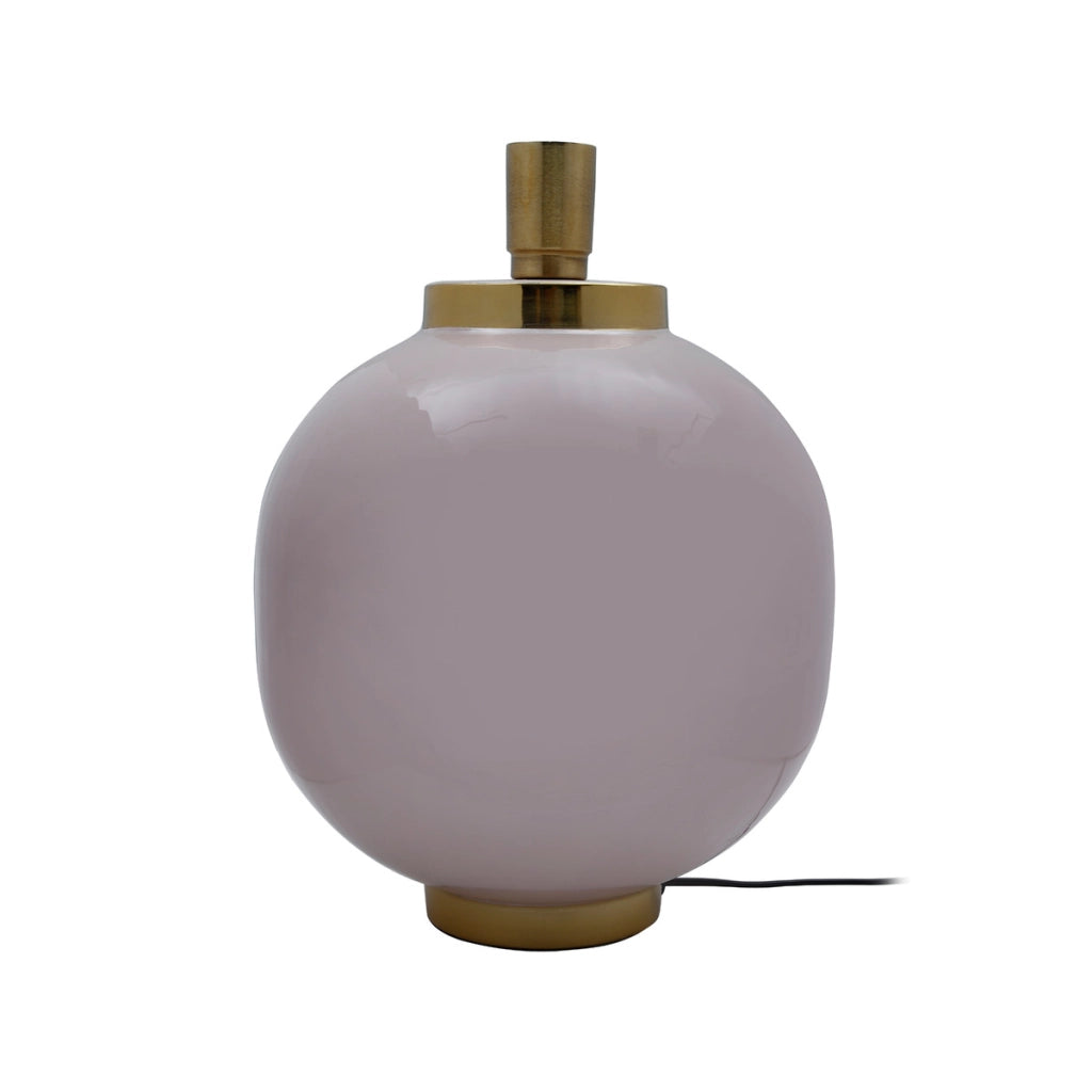 Lampada da tavolo Art Deco in ferro rosa antico e oro