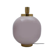 Lampada da tavolo Art Deco in ferro rosa antico e oro