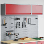 Set di armadi per attrezzi con lo scaffale 5 pcs Rosso 3321413