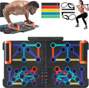Tavolo di Sollevamento con Cinture di Resistenza e Elastiche per Allenamento di Forza e Fisioterapia