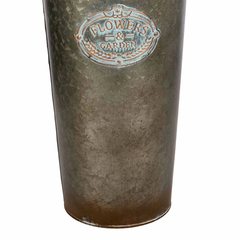 Vaso in metallo dorato d23,5x50h b:18