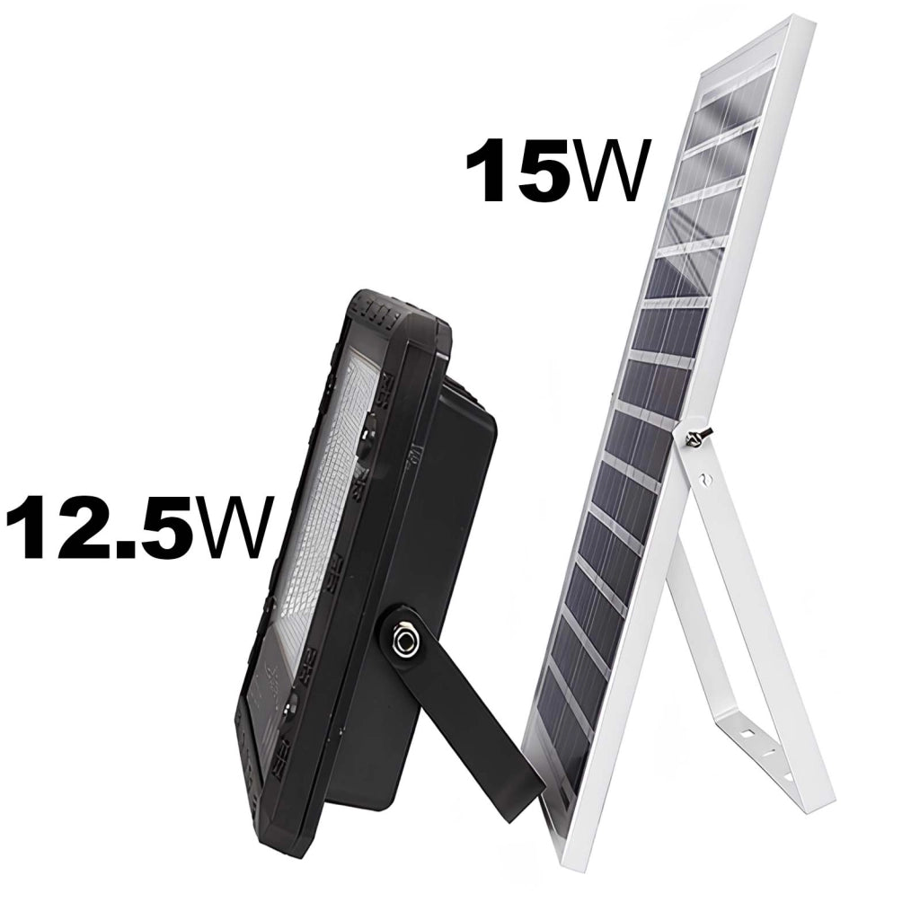 Proiettore Solare LED Esterno 9000K con Rilevamento Automatico Nero Avizar