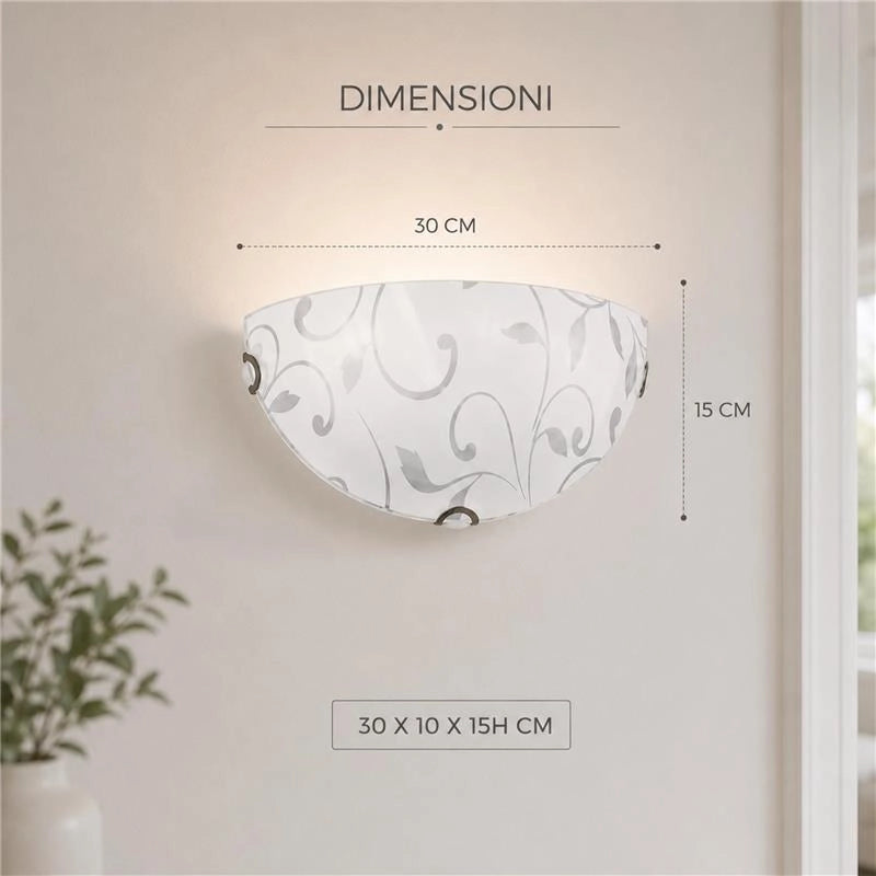 LENA LAMPADA APPLIQUE 1 LAMPADINA E27 30 CM