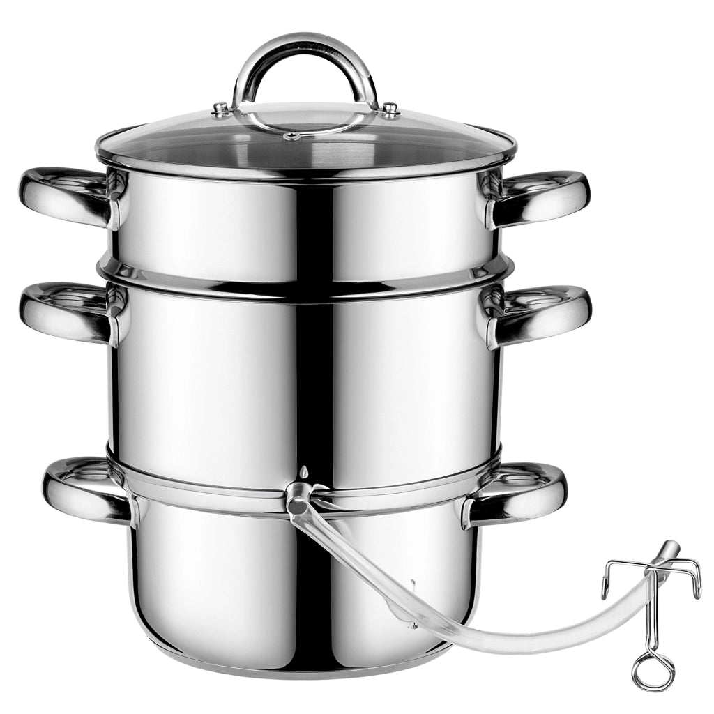 KADAX Spremiagrumi da 5 litri in acciaio inox, a vapore, a induzione e a gas, 3 in 1