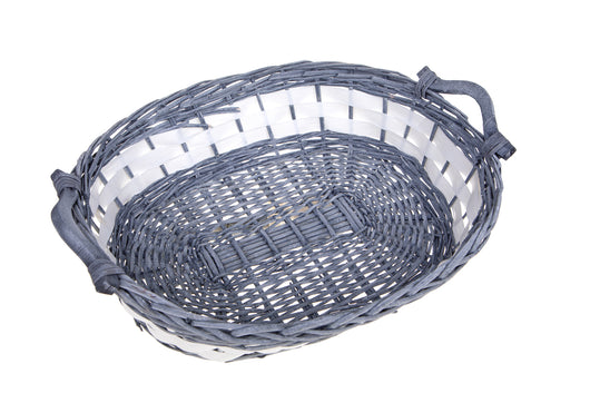 Set 2 Cesti Ovali con Manici 50x35x14 cm