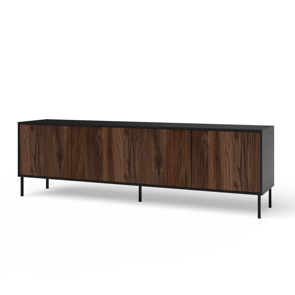 Buffet 4 ante BUDAPEST-S nero/rovere rio