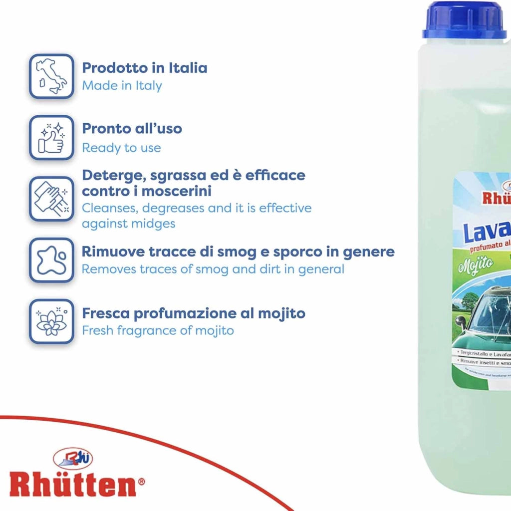 Rhutten Lavavetri Estivo Mojito 5 L Tergicristalli