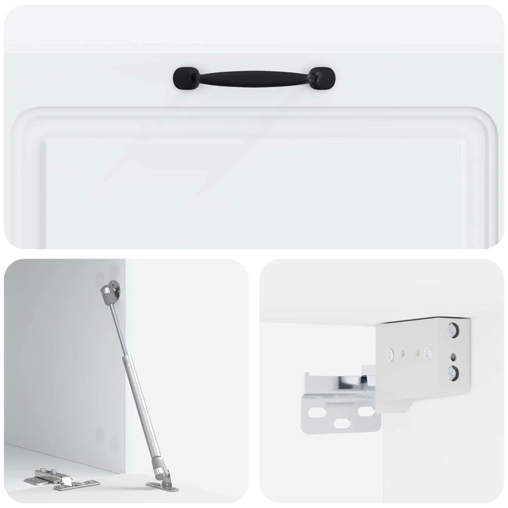 Mobile Porta TV da Muro Bianco 98 x 41 x 30 cm 899375