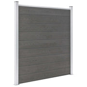 Pannello di Recinzione in WPC 180x186 cm Grigio 49067
