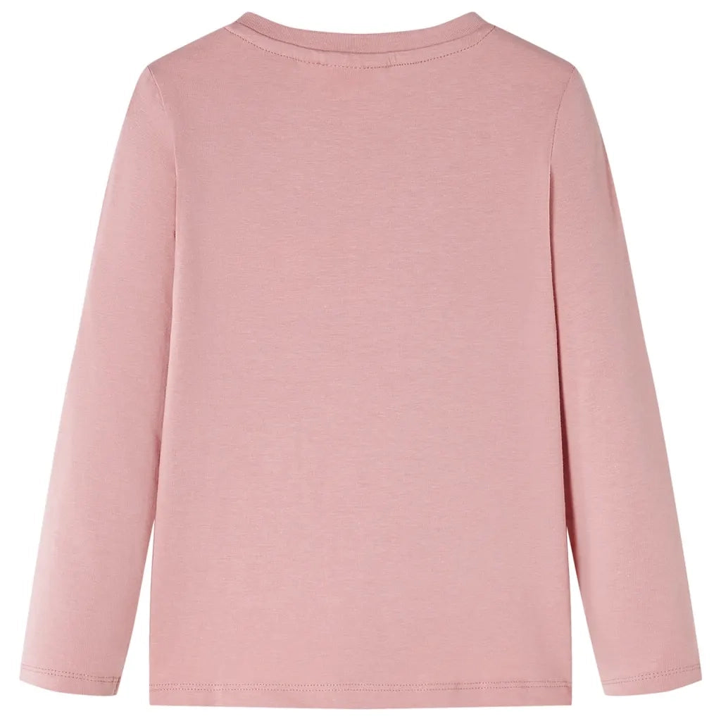 Maglietta da Bambina a Maniche Lunghe Rosa 128 14392