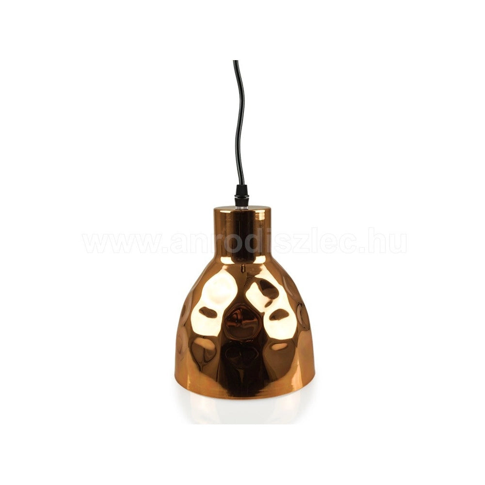 Trade Shop - Lampadario Pendente Lampada A Sospensione In Metallo Cono Oro Rosa Rame Vt-8150 -