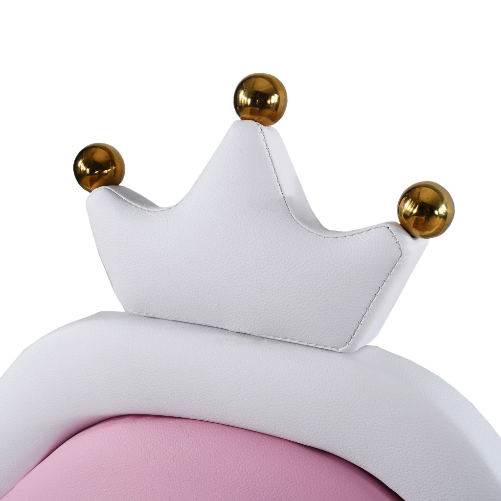 LETTO imbottito 90x200 cm bianco/rosa in pelle sintetica