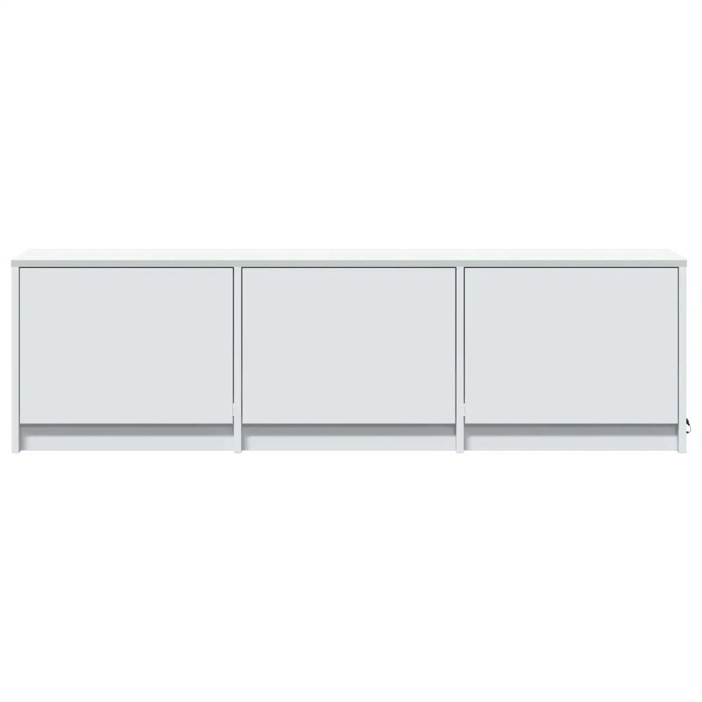 Mobile TV con LED Bianco 140 x 34 x 40 cm Legno ingegnerizzato