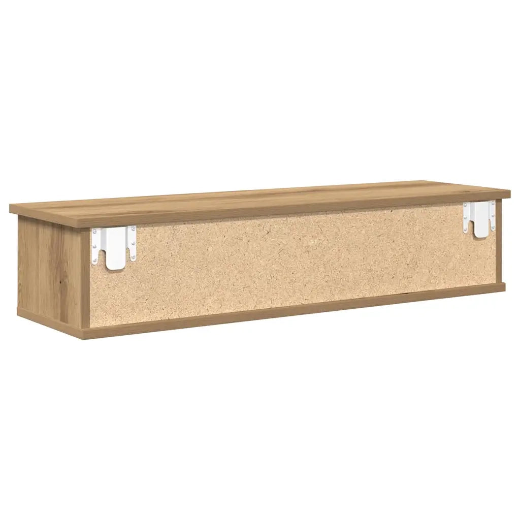 Mobile a Parete Rovere Artigianale 88x26x18,5 cm in Truciolato 855861