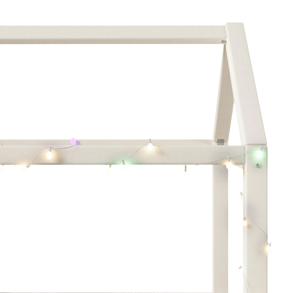 Letto Imbottito con LED ¨C MINIMAL ¨C Beige 90x200