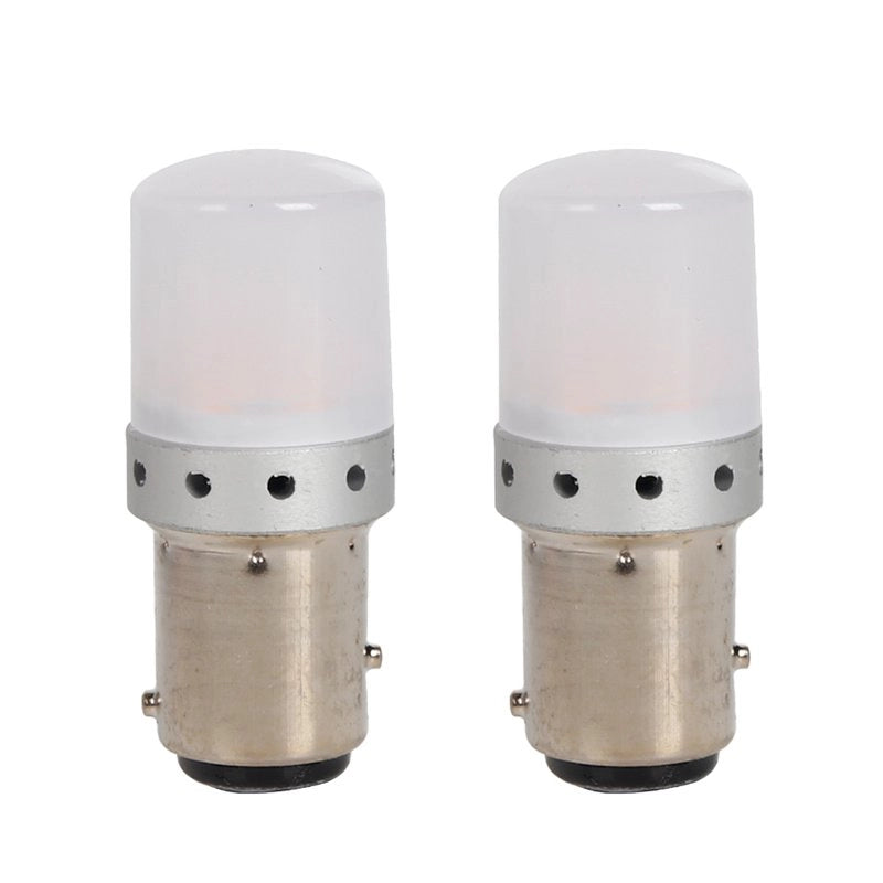 2 Pezzi Lampada LED BAY15D S25 P21/5W 9 SMD 3030 12V 24V 300lm 1W/3.5W Doppio Filamento Ambra Piedi Sfalsati 45mm