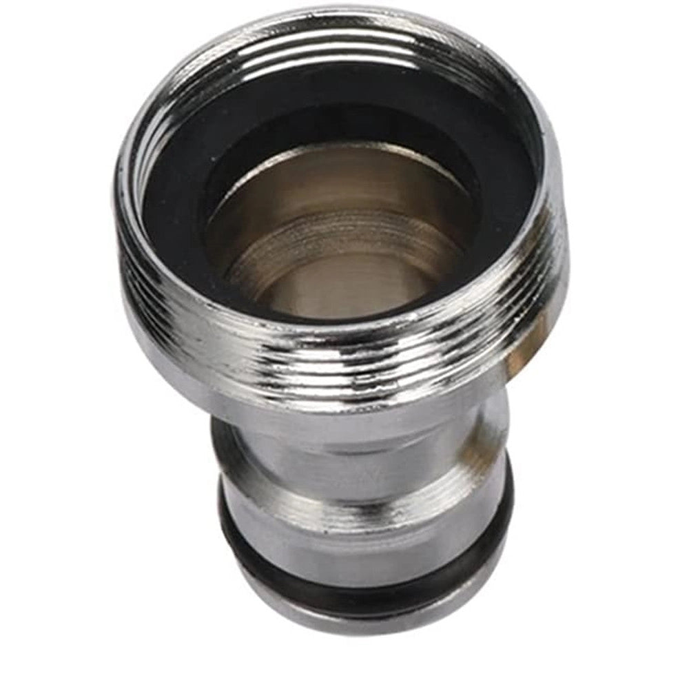 Trade Shop - Raccordo Per Tubi Da Giardino Attrezzature Per Capezzoli Filettate M22/m24 In Acciaio -